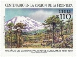 Stamps Chile -  100 AÑOS MUNICIPALIDAD DE LONQUIMAY