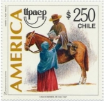 Sellos del Mundo : America : Chile : “SERIE AMERICA U.P.A.E.P”EL CARTERO
