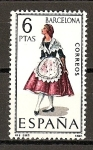Stamps Spain -  Barcelona.