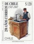 Stamps : America : Chile :  “250 AÑOS CORREOS DE CHILE”