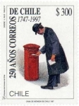Stamps : America : Chile :  “250 AÑOS CORREOS DE CHILE”