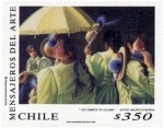 Stamps Chile -  “MENSAJEROS DEL ARTE”