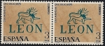 Stamps Spain -  Día del sello 1975 - marca prefilatélica León