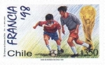 Stamps Chile -  “CAMPEONATO MUNDIAL DE FUTBOL FRANCIA '98”