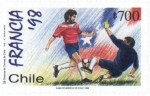 Stamps : America : Chile :  “CAMPEONATO MUNDIAL DE FUTBOL FRANCIA 