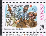 Stamps : Europe : Spain :  Edifil  3566 Correspondencia Epistolar escolar.   " Has de saber amigo Sancho. "