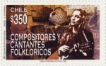 Stamps Chile -  “CANTANTES Y COMPOSITORES FOLKLORICOS”