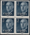 Sellos de Europa - Espaa -  Serie Básica General Franco 1955