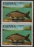 Stamps Spain -  Fauna hispánica - Peces  Carpa
