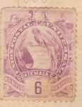 Sellos de America - Guatemala -  Libertad 15-09-1821 ed 1886 raro