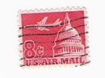 Stamps United States -  Avión (repetido)