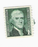 Sellos de America - Estados Unidos -  Thomas Jefferson (repetido)