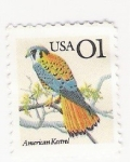 Stamps : America : United_States :  American Kestrel (repetido)