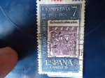 Stamps Spain -  V Cent. de la Imprenta-1972/74.Ilustración libro de los sueños-Valencia