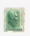 Stamps United States -  Andrew Jackson (repetido)