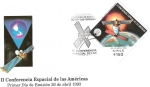 Stamps Chile -  SOBRE PRIMER DIA DE EMISION - II CONFERENCIA ESPACIAL DE LAS AMERICAS
