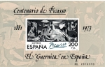Stamps : Europe : Spain :  El Guernica en España. Centenario de Picasso 1881 1973