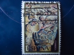 Stamps Spain -  Navidad 1971-El Nacimiento (Silos)