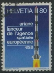Sellos de Europa - Suiza -  S680 - Ariane-Lanzamiento Agencia Espacial Europea