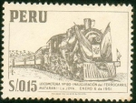 Stamps : America : Peru :  Locomotora