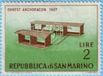 Stamps San Marino -  Ernest Archdeacon 1907