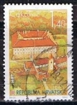 Sellos de Europa - Croacia -  Scott  263  Cakovec, vert (3)