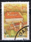 Sellos de Europa - Croacia -  Scott  263  Cakovec, vert (4)