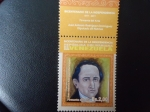 Stamps Venezuela -  Juan Antonio Rodriguz Dominguez, Firmante Acta Ind. de V/zuela-Dip. de Nutrias-Bic. de la Ind. V/zue