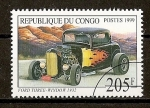 Stamps Republic of the Congo -  Ford Three-Window.