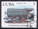Stamps Cuba -  Scott  2359  Steam storage  (Primeras locomotoras) (3)