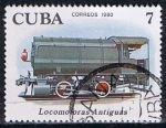 Sellos de America - Cuba -  Scott  2359  Steam storage  (Primeras locomotoras) (6)