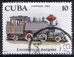 Stamps Cuba -  Scott  2360  Locomotora 2-4-2 (Primeras locomotoras) (8)