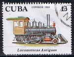 Stamps Cuba -  Scott  2361  Locomotora 2-4.0 ( Primeras locomotoras) 