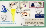 Stamps China -  Sobre circulado de China a México cancelacion especial primer día conmemorativo de la exhibición fil