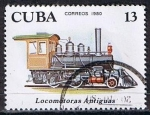 Stamps Cuba -  Scott  2361  Locomotora 2-4.0 ( Primeras locomotoras)  (6)