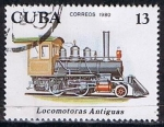 Stamps Cuba -  Scott  2361  Locomotora 2-4.0 ( Primeras locomotoras) (7)