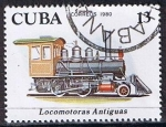Stamps Cuba -  Scott  2361  Locomotora 2-4.0 ( Primeras locomotoras) (10)