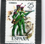 Stamps : Europe : Spain :  2354- INFANTERIA LIGERA 1830.
