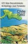 Stamps : America : Chile :  “425 AÑOS DESCUBRIMIENTO ARCHIPIELAGO JUAN FERNANDEZ”