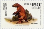 Stamps Chile -  “FAUNA EXTINGUIDA DS/20”