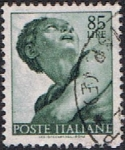 Stamps Italy -  OBRAS DE MIGUEL ANGEL. TECHO DE LA CAPILLA SIXTINA. EL PROFETA JONÁS