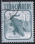 Sellos de America - Cuba -  Scott  2462 Cocodrilo