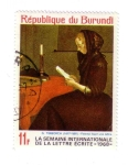 Stamps : Africa : Burundi :  La Semaine Internationale de la Lettre Écrite