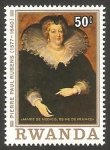 Stamps Rwanda -  790 - Maria de Medicis, Reina de Francia, cuadro de Pierre Paul Rubens