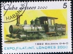 Stamps Cuba -  Scott  4073 -1882 Baldwin 0-6-0