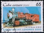 Stamps Cuba -  Scott  4076  1919 Alco 2-8-0