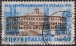 Stamps Italy -  CENTENARIO DE LA UNIDAD. PALACIO DE MONTECITORIO, EN ROMA