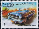 Stamps : America : Cuba :  Scott  4250  Pontiac Catalina  1956