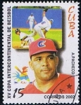 Sellos de America - Cuba -  Scott  4257  A. Pacheco  (Beisbol)