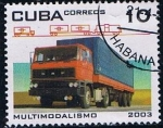Stamps Cuba -  Scott  4306 Transporte y embio (Camion)